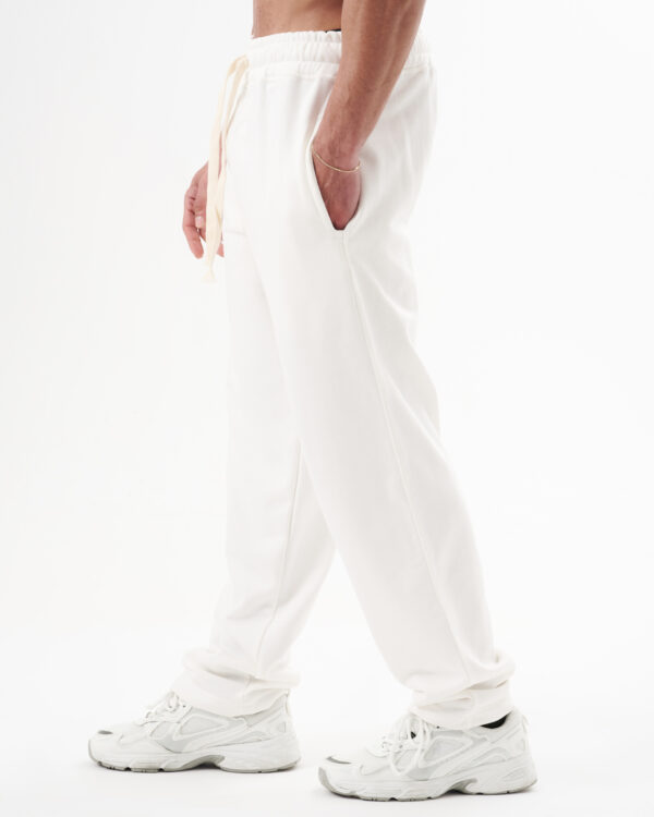 White Straight Sweatpants - Image 2