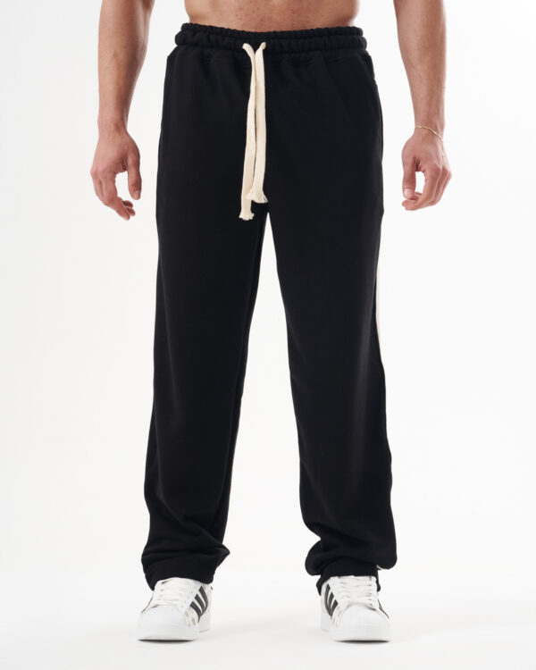 Black Straight Sweatpants - Image 2