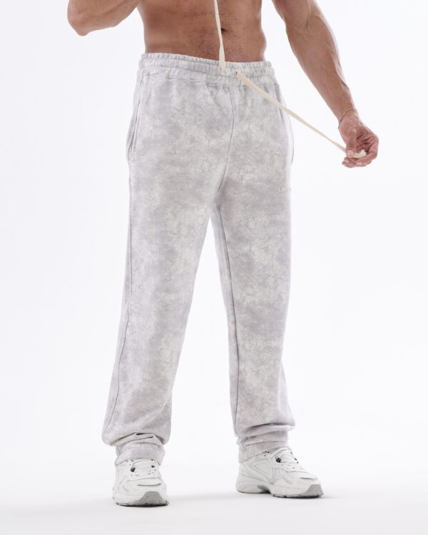Tie-dye White Straight Sweatpants - Image 3