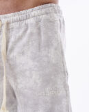 Tie-dye White Straight Sweatpants