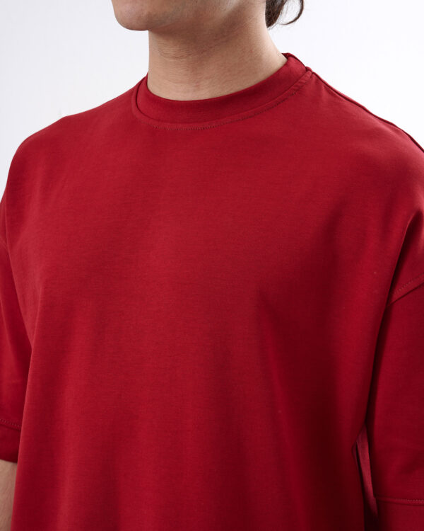 Burgundy Oversized T-shirt - Image 5