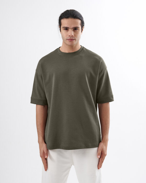 Khaki Oversized T-shirt - Image 4
