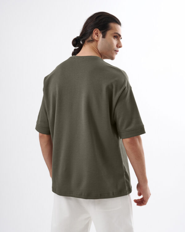 Khaki Oversized T-shirt - Image 3