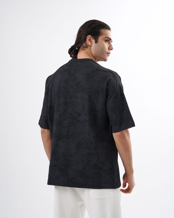 Tie-dye Black Oversized T-shirt - Image 2