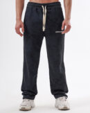 Tie-dye Black Straight Sweatpants
