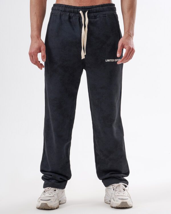 Tie-dye Black Straight Sweatpants - Image 2