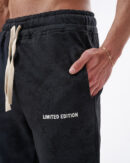 Tie-dye Black Straight Sweatpants