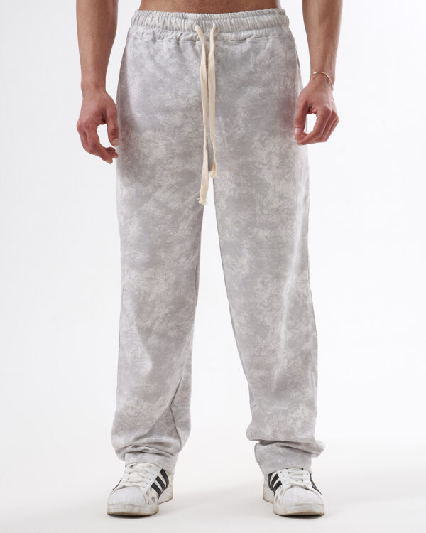 Tie-dye White Straight Sweatpants - Image 2