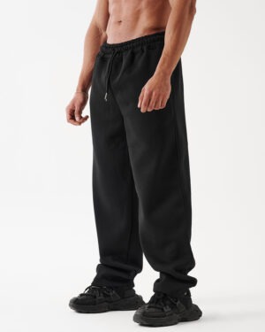 Black Straight Sweatpants