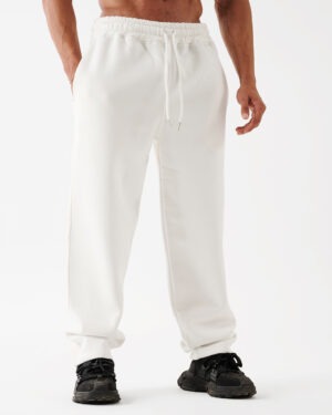 White Straight Sweatpants