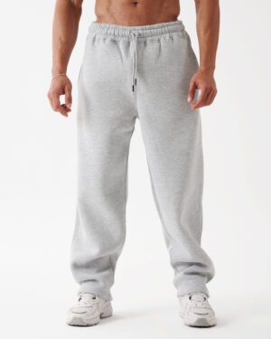 Gray Straight Sweatpants